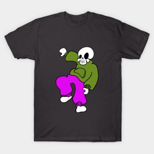 Funky Skeleton Dude - In Color! T-Shirt